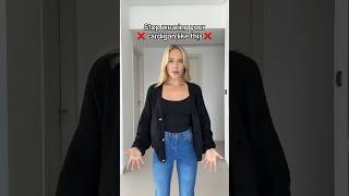 Different ways to use your cardigans❤️ #cardiganhack #fashion #cardigan #swealife