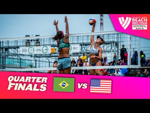 Ana Patrícia/Duda vs. Scoles/Flint - Quarter Finals Highlights Montréal 2023 #BeachProTour