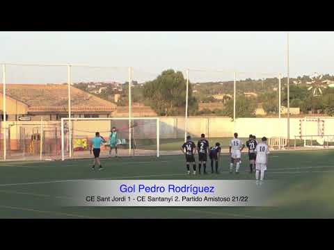 Gol Pedro Rodríguez. CE Sant Jordi 1 - CE Santanyí 2. Partido Amistoso Temporada 21/22.