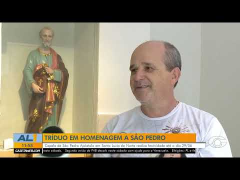 Tríduo de São Pedro começa em Santa Luzia do Norte - 27/06/2026