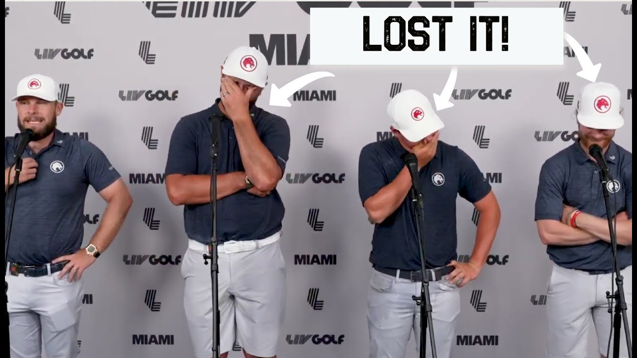 Jon Rahm Can’t Stop Laughing at Tyrrell Hatton’s Caddie Story - YouTube