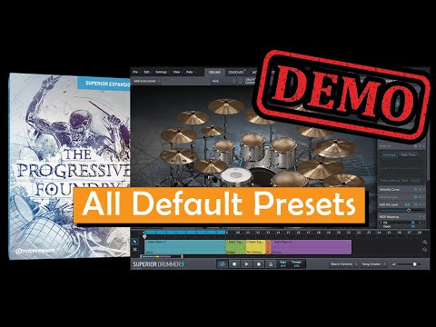 Toontrack The Progressive Foundry SDX All Drum Presets Demo