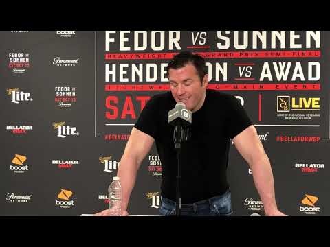 Bellator 208: Following loss, Chael Sonnen speaks to the media about Fedor and the future