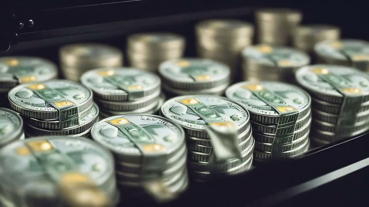 Free Stock Videos - AI animation - money coins