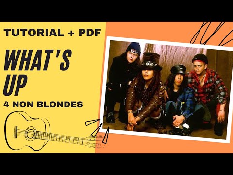 What's Up? | 4 Non Blondes | Senza Barré | Tutorial Chitarra | Accordi | Canzoni Facili