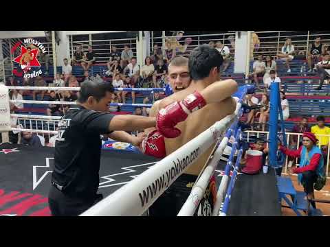 Anthony Sinbimuaythai from England, fights at Bangla Boxing Stadium, 6th November 2022