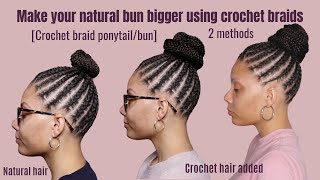 Crochet Braid Ponytail with Box Braids