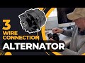 How to Connect Delco 10SI 3 wire Alternator