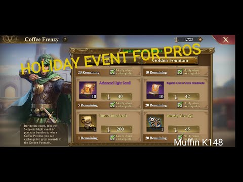Muffin K148 - Coffee holiday event for pros and for free players - guns of glory