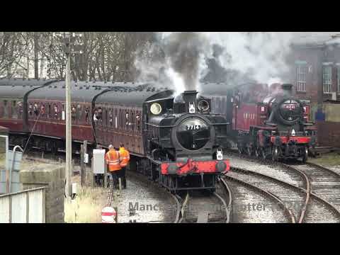 (4K) KWVR Keighley And Worth Valley Railway Steam Gala On The 12/03/2022