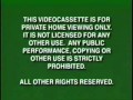 FBI Warning VHS Miramax Dimension Home Entertainment Logo 1997 2000