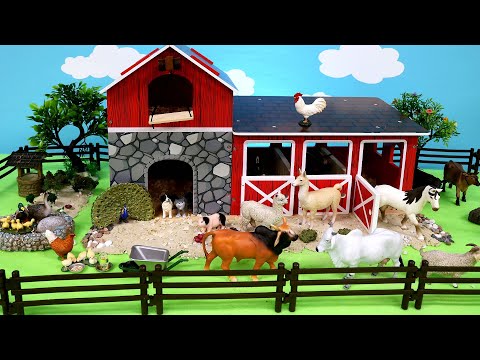 Fun Farm Barnyard Animal Figurines Toys