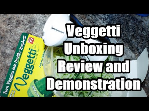 Veggetti review unboxing demonstration