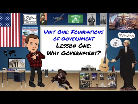 Unit One: Foundations of Government Lesson One: Why Government?
