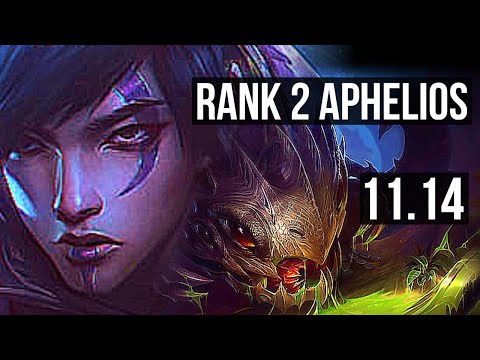 APHELIOS & Thresh vs KOG'MAW & Lulu (ADC) | Rank 2 Aphelios, 11/3/7 | KR Challenger | v11.14