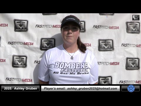2025 Ashley Gruben First Base, Catcher and Third Base Softball Skills Video - Bombers 18U