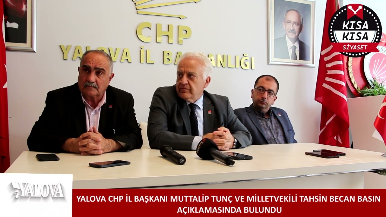 Yalova CHP’den Basın Açıklaması