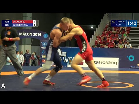 Qual. GR - 66 kg: B. BALATONI (HUN) df. A. DZIAMBITSKI (BLR), 4-1