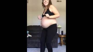 36 week belly roll with twins