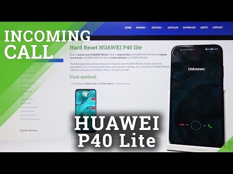 How Incoming Call Looks on HUAWEI P40 Lite - Incoming Call Options