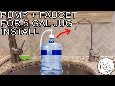How to Install a Pump & Faucet for 5 Gallon Water Jugs in Kitchen (VEVOR)