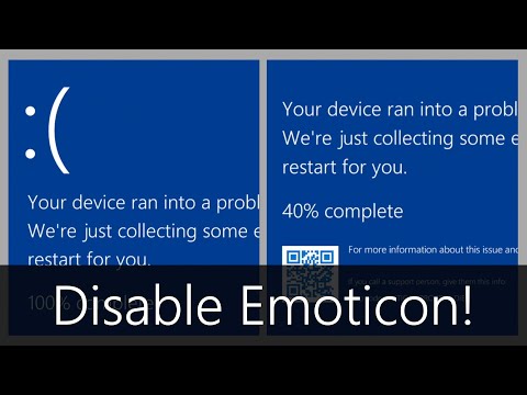Windows 11: Disable BSOD Emoticon!