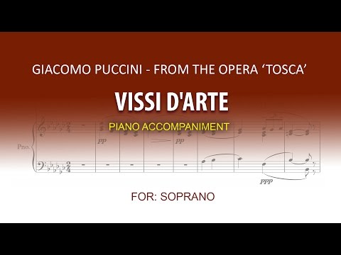 Vissi d'arte / Karaoke piano / Giacomo Puccini / SOPRANO