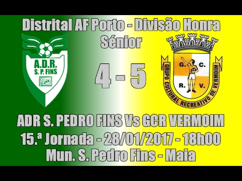 Distrital AF Porto "Honra" 15ª Jorn. "ADR S. Pedro Fins Vs GCR Vermoim" 16/17