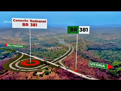 BR - 381 OBRAS DUPLICAÇÃO LOTE 8A TREVO RODOANEL BH RAVENA CIDADE CAETÉ MINAS GERAIS.