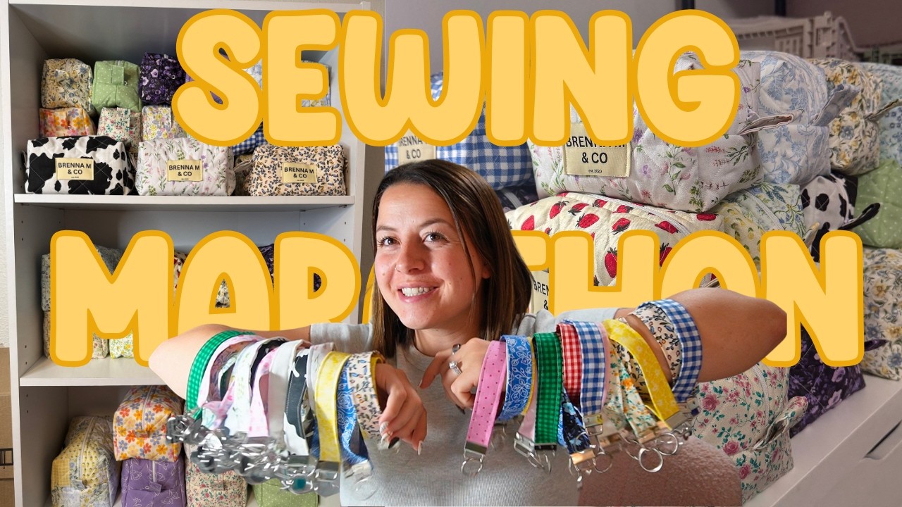 Sewing Marathon 🧵🛍️🪡 Bulk Product Prep for Holiday Craft Fairs & Markets