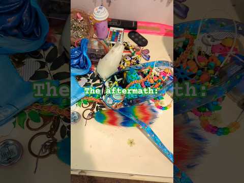 ignore my dirty floor 💀 #decora #decorafashion #rainbow #therian #furry