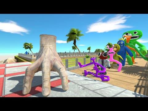 Hand Wednesday vs Jumbo Josh OASIS DEATH RUN - Animal Revolt Battle Simulator