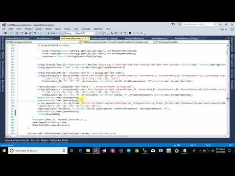 Accounting Management System Part 99 General Transection Form in C C Sharp