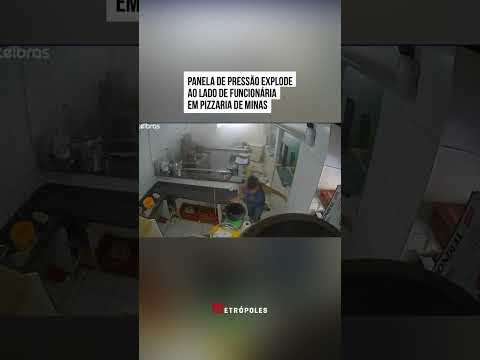 Panela de pressão explode ao lado de funcionária em pizzaria de Minas