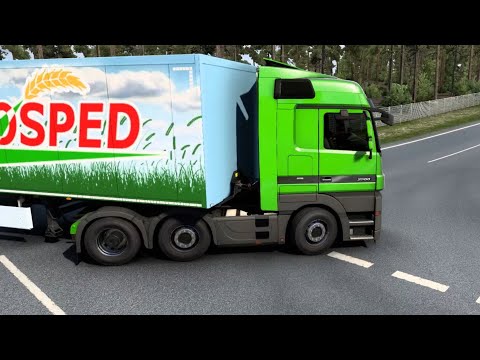 ETS 2 - Mercedes Benz Actros Transporting Apples from Kiel to Hamburg
