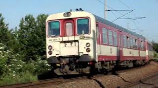preview picture of video 'Vlaky Šlapanice: průjezdy, 25.5.2011'