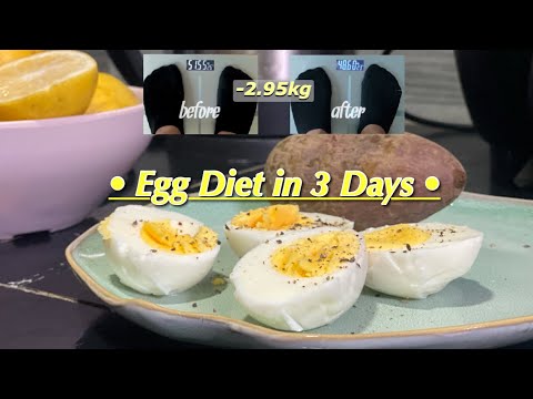 57-46kg vlog | EGG DIET *again* for 3 DAYS