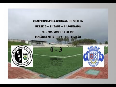 20190901 1ªFase - 2ª Jornada - CAF vs Vilarense Integral