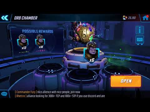 300 marvel strike force orb openings