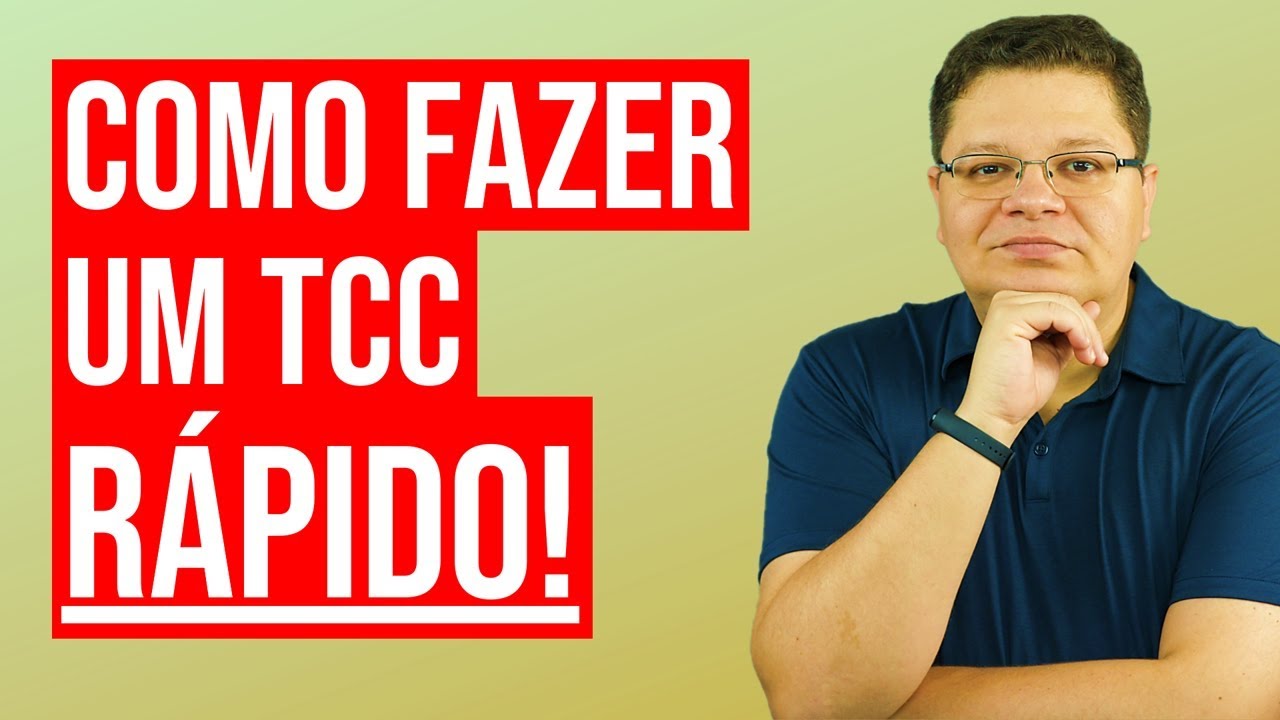Como fazer um TCC rápido? 7 dicas para fazer TCC rápido!!!!!