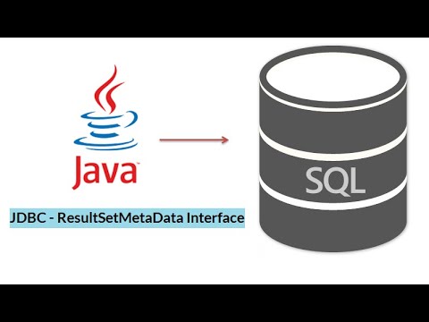 8. Java Database Connectivity || JDBC Driver || ResultSetMetaData Interface.