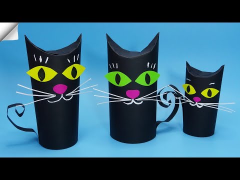 Cute Paper CAT Moving paper toys Paper crafts
