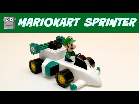 MARIOKART Wii LUIGI SPRINTER KART Building Set Video