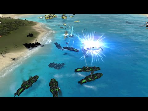 Aeon vs Nomads - M27 AI vs Sorian AI - Supreme Commander Forged Alliance