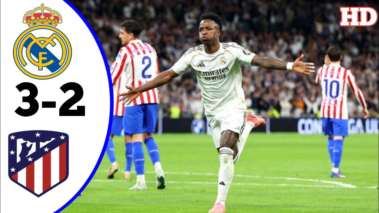 Real Madrid VS Atletico Madrid  3-2 LA LIGA All Goals & Highlights||