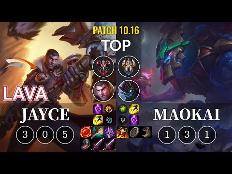HLE Lava Jayce vs Maokai Top - KR Patch 10.16