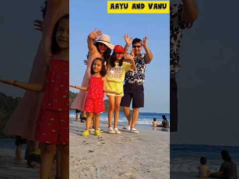 Transition We Wanted  🏖🏝😍🤩 #aayuandvanu #shorts #transition  #youtubeshorts #beach