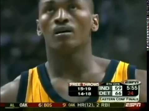 Ron Artest Highlights (2004 Playoffs against Detroit Game 3)