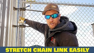 How To Stretch Short Runs Of Chain Link Fabric EASILY