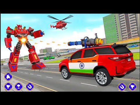 Flying Prado Car Robot Game - Android Gameplay